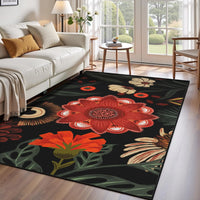 Black Boho Floral 2